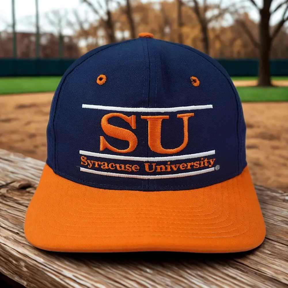 Syracuse University Orange The Game Snapback Hat Green Underbill Vintage 90’s